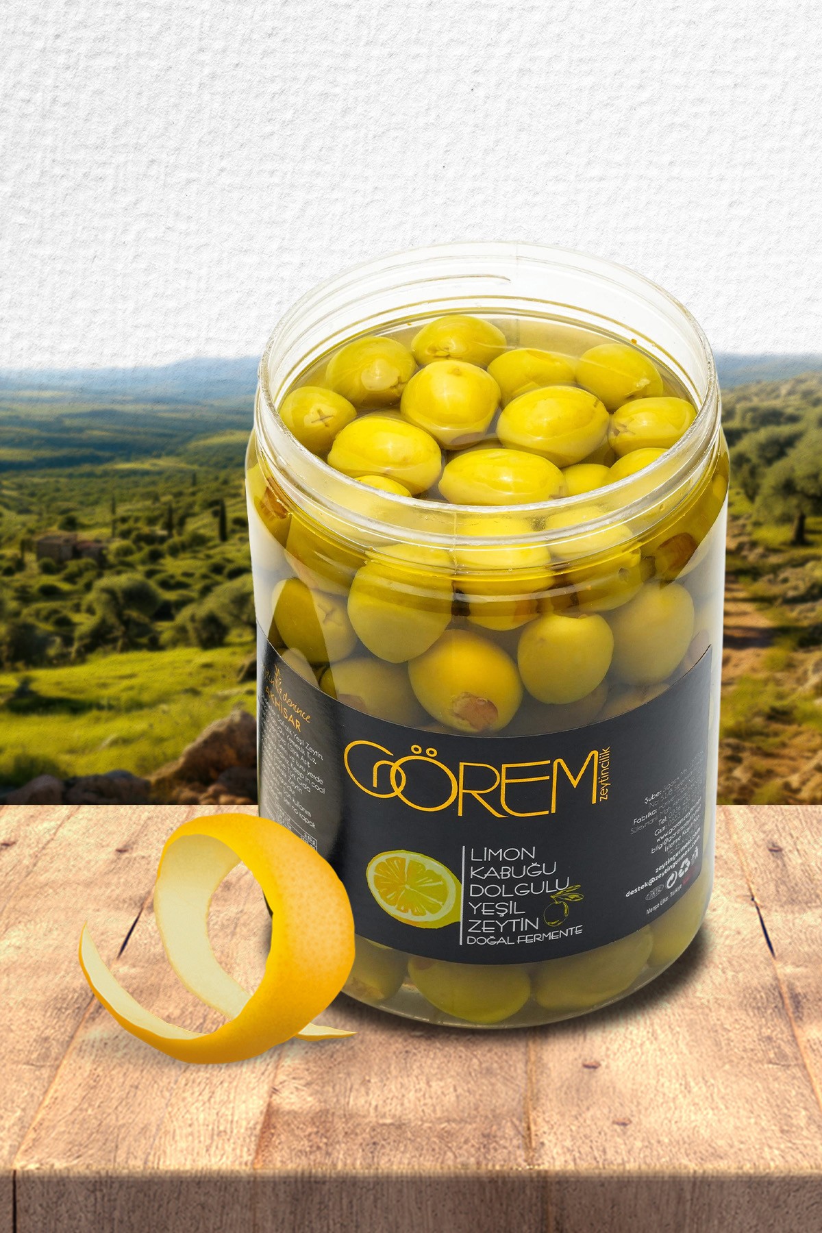 Limon Kabuğu Dolgulu Yeşil Zeytin 700 gr.