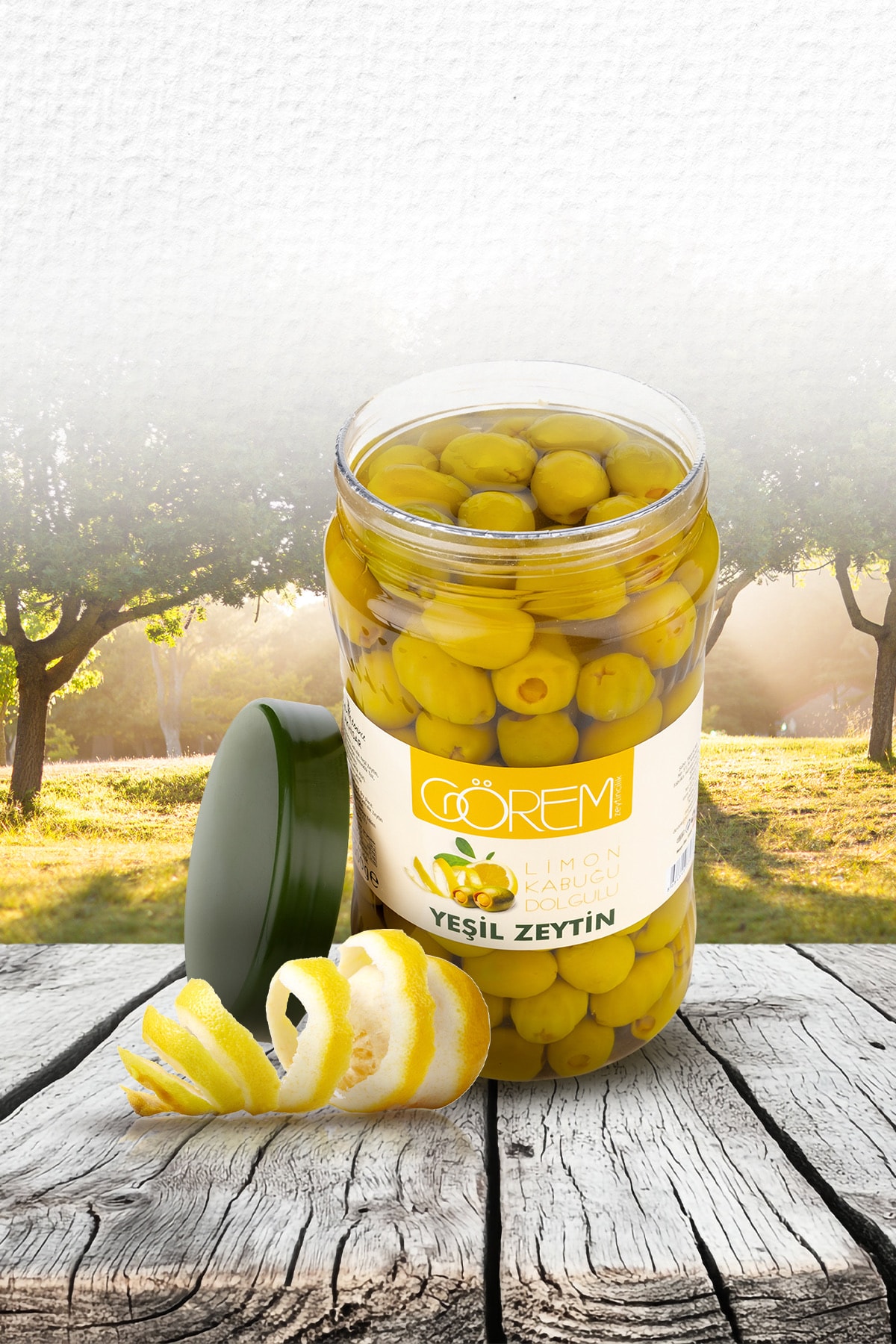 Limon Kabuğu Dolgulu Yeşil Zeytin 1 kg