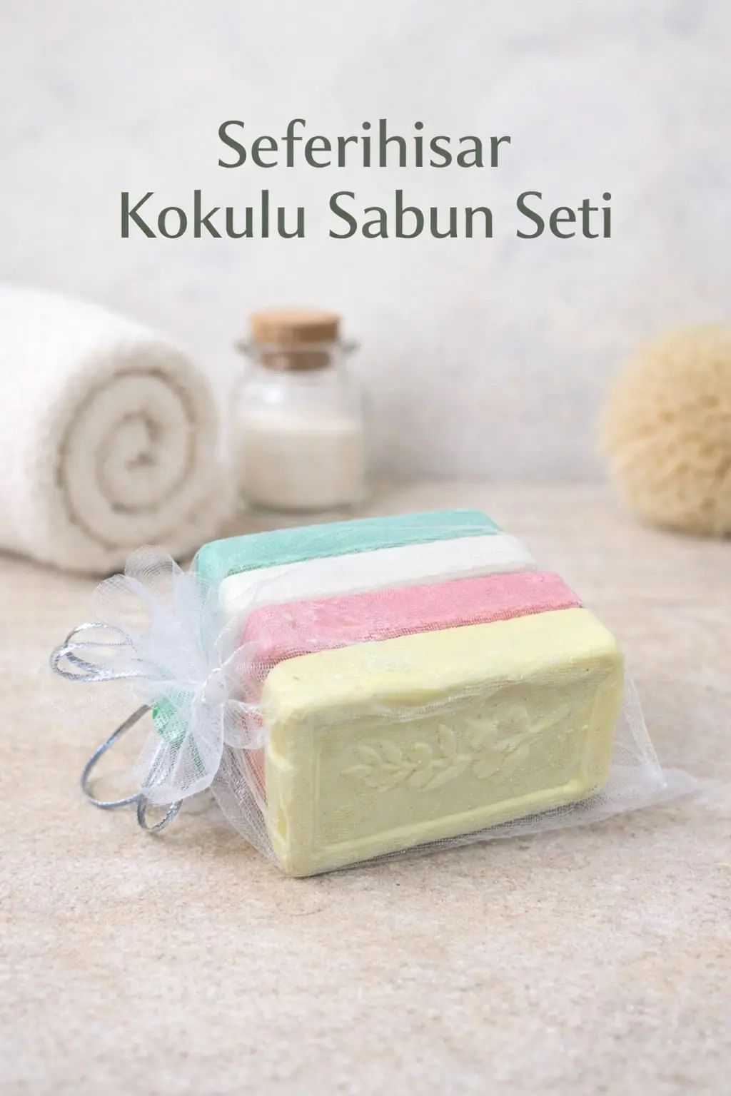Dörtlü Kese Mini Kalıp Zeytinyağı Sabunu