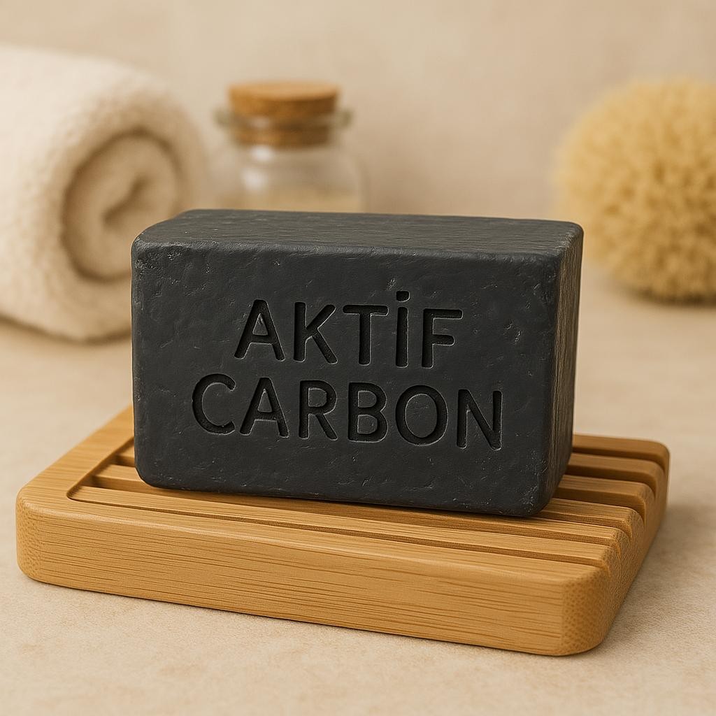 Aktif Karbon Zeytinyağı Sabunu| 200 gr.| Taşta Dövülmüş