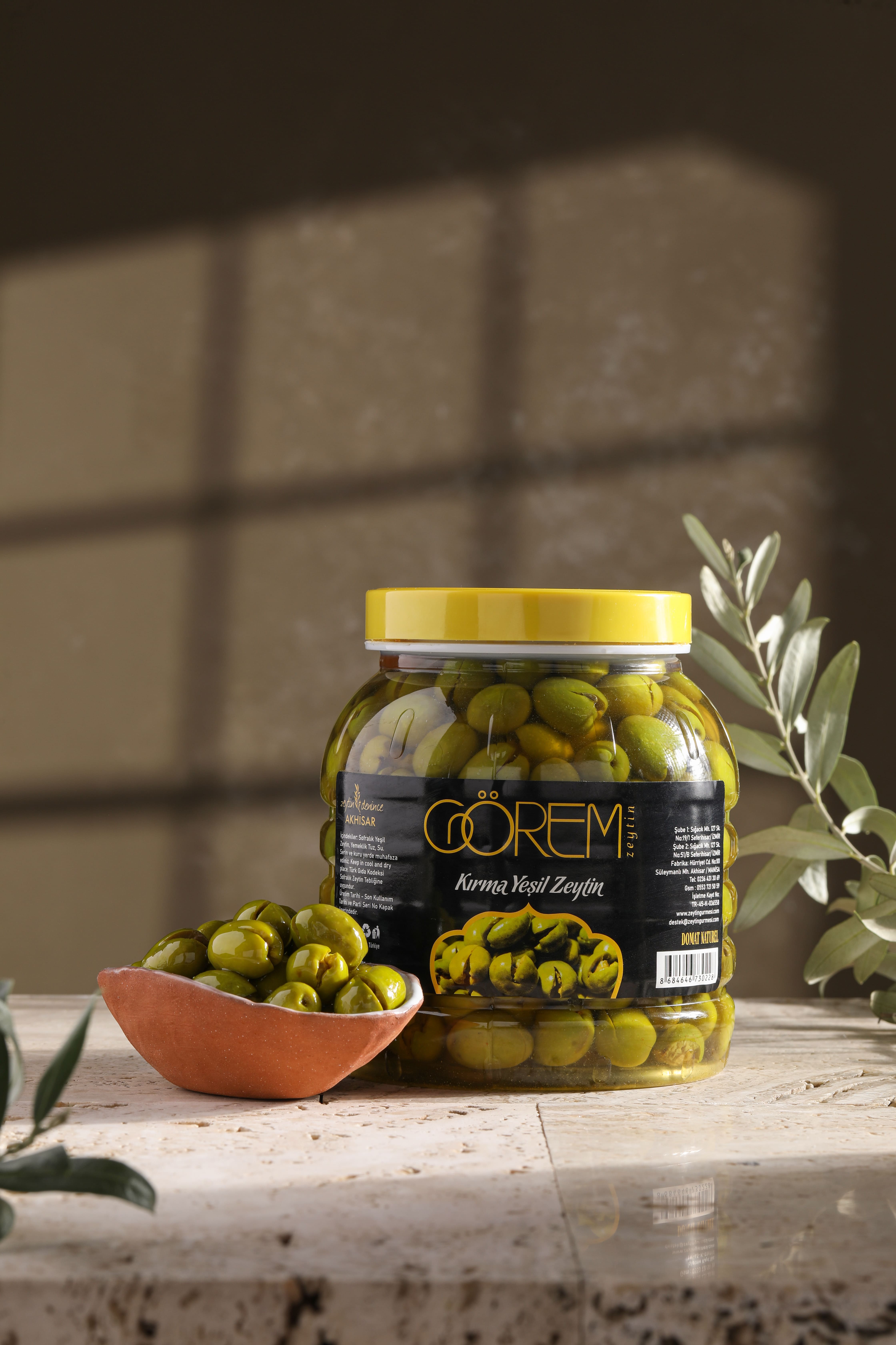 Yeni Sezon Acımsı  Orta Boy Akhisar  Taş Kırma Zeytin 1 Kg.