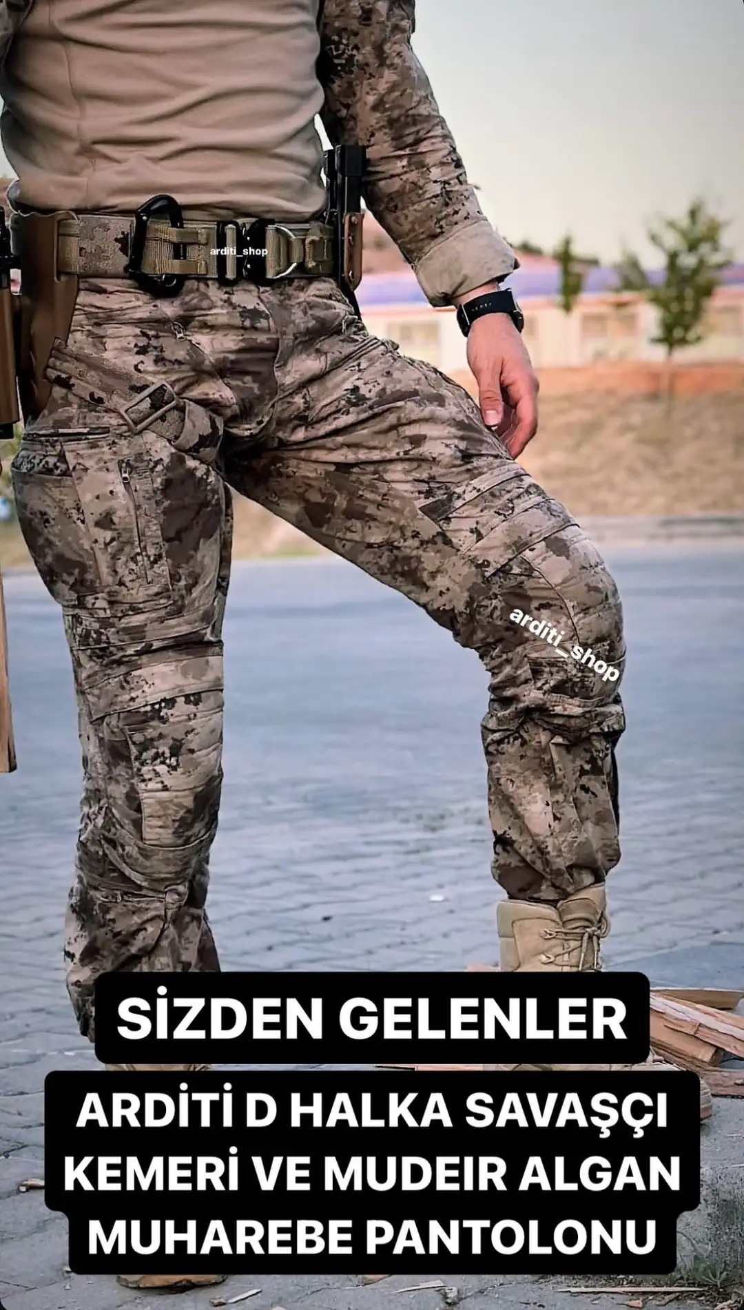 SAVAŞÇI GÖREV KEMERİ KOLON MOLLE D-HALKALI TOKA Tan