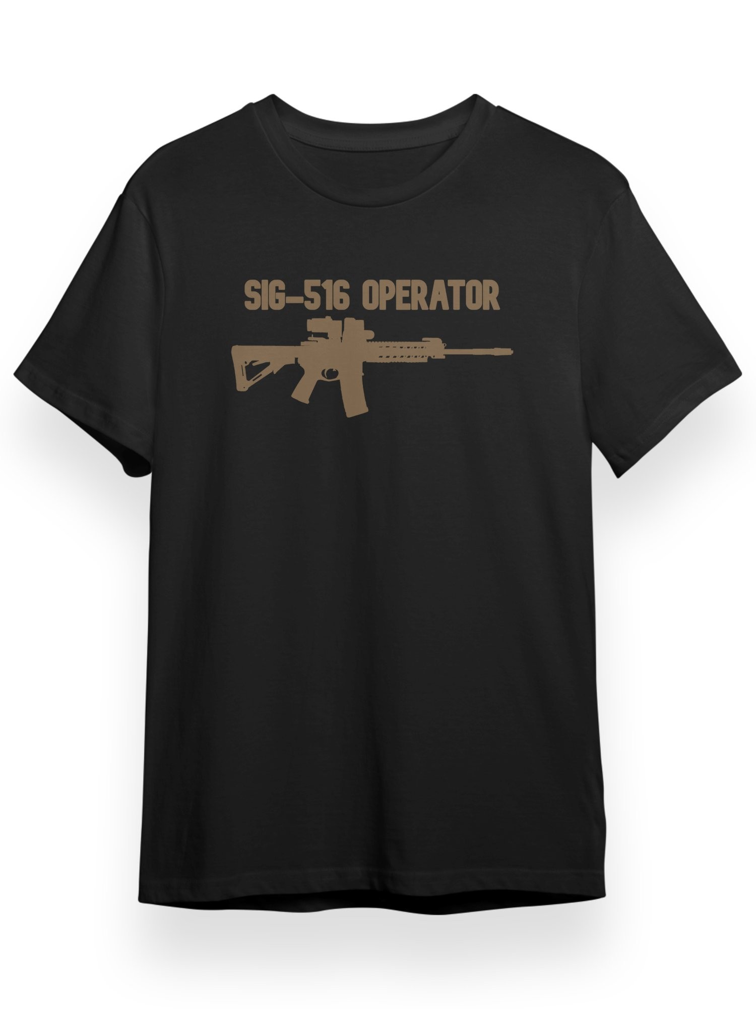 SİG516 OPERATOR TAN Tshirt Ön - Siyah