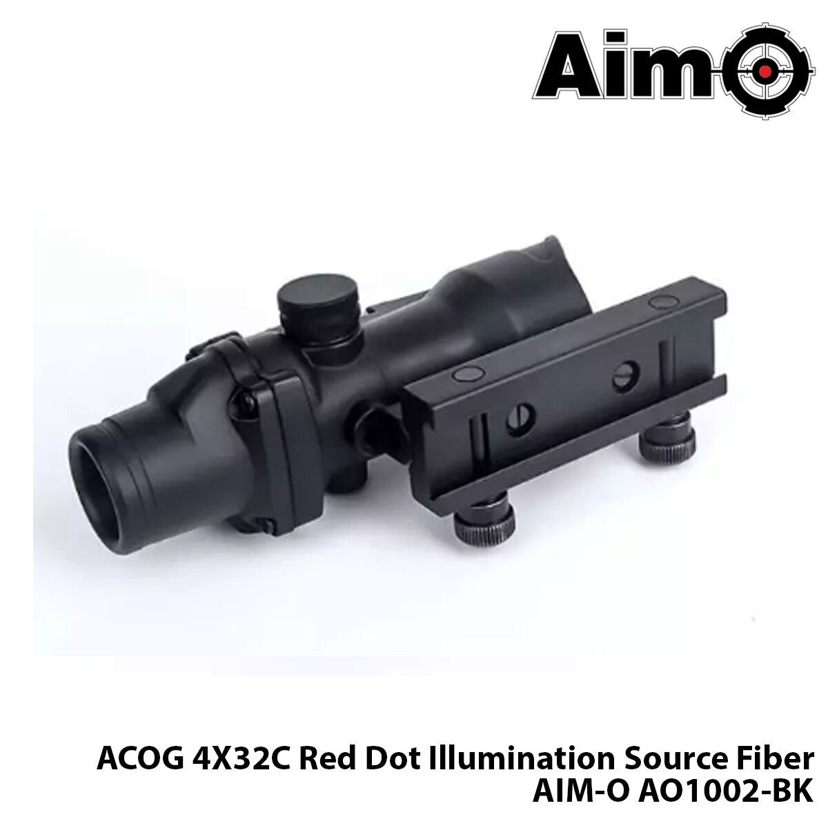 Dürbün ACOG 4X32C Red Dot Illumination Source Fiber-SİYAH AIM-O AO1002-BK