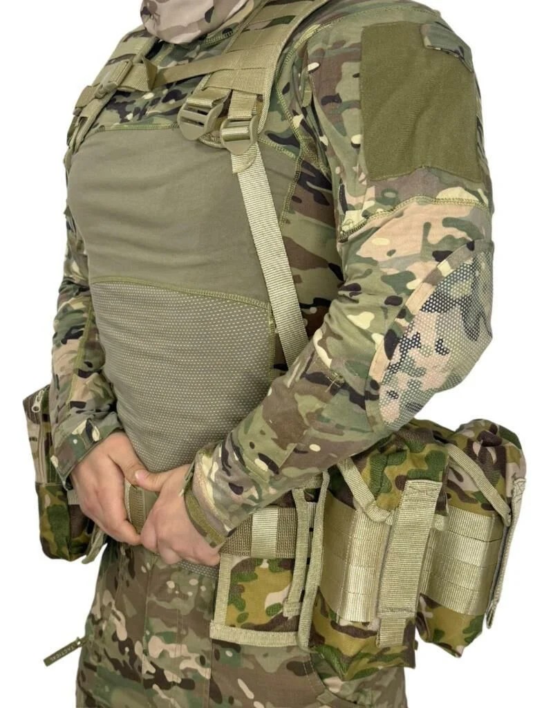 Single Sword Çeçen Yeleği Arkası Fileli Kod-1 MULTİCAM