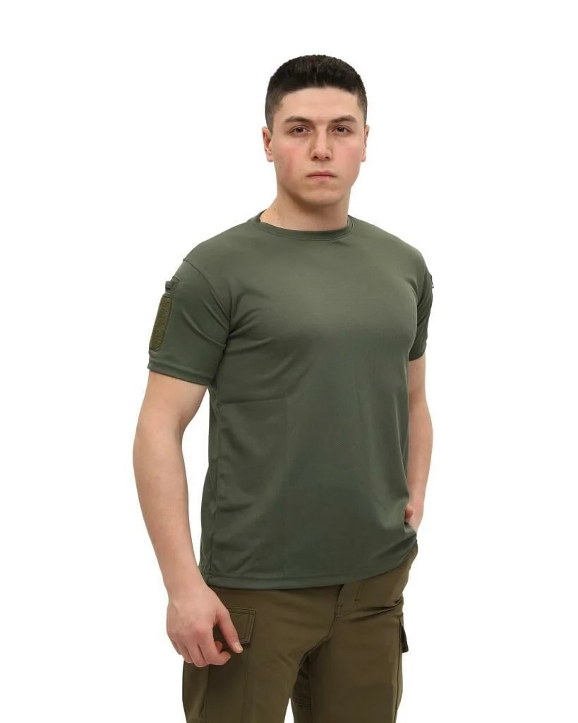 Single Sword Bisiklet Yaka Kısa Kol Taktik T-shirt Yazlık