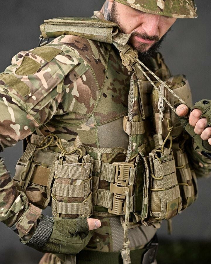 Pratik Hücum Yeleği MULTİCAM KAMUFLAJ