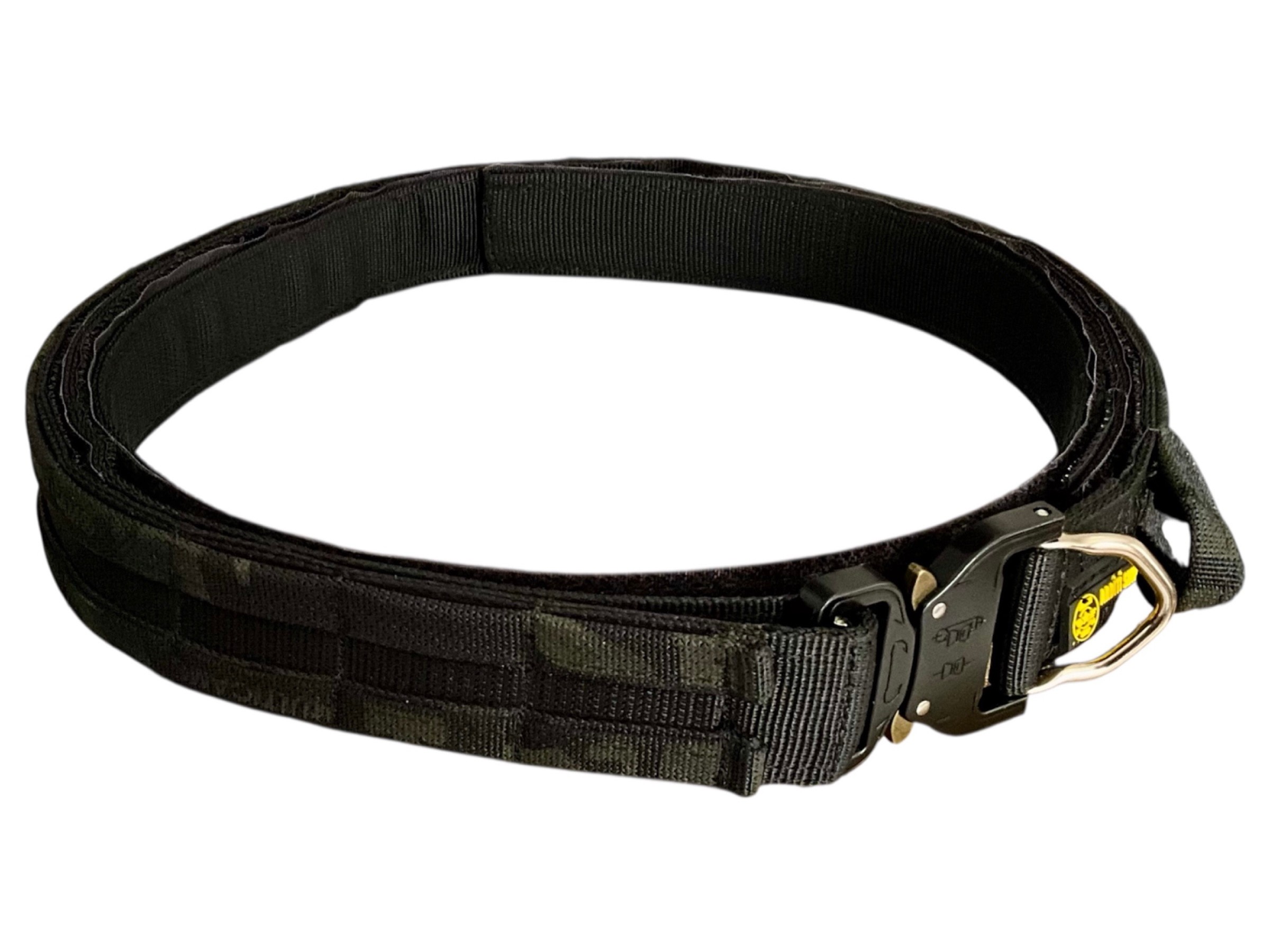 Taktik Görev Savaşçı Kemeri – Black Multicam Siyah D-Halkalı MOLLE 4 cm