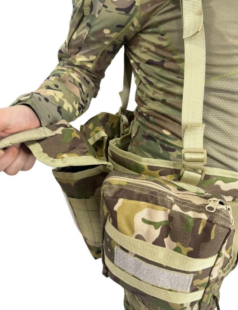 Single Sword Çeçen Yeleği Arkası Fileli Kod-1 MULTİCAM