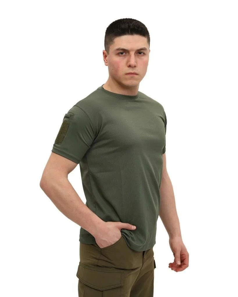 Single Sword Bisiklet Yaka Kısa Kol Taktik T-shirt Yazlık