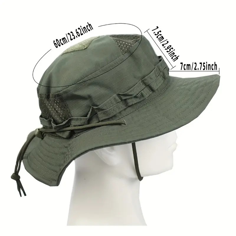 Erkek Taktik Kamuflaj Güneş Şapkası – Nefes Alabilir, Geniş Siperlikli Outdoor Şapka | Katlanabilir, Hafif ve Gölgelikli Jungle Safari Multicam Kamuflaj