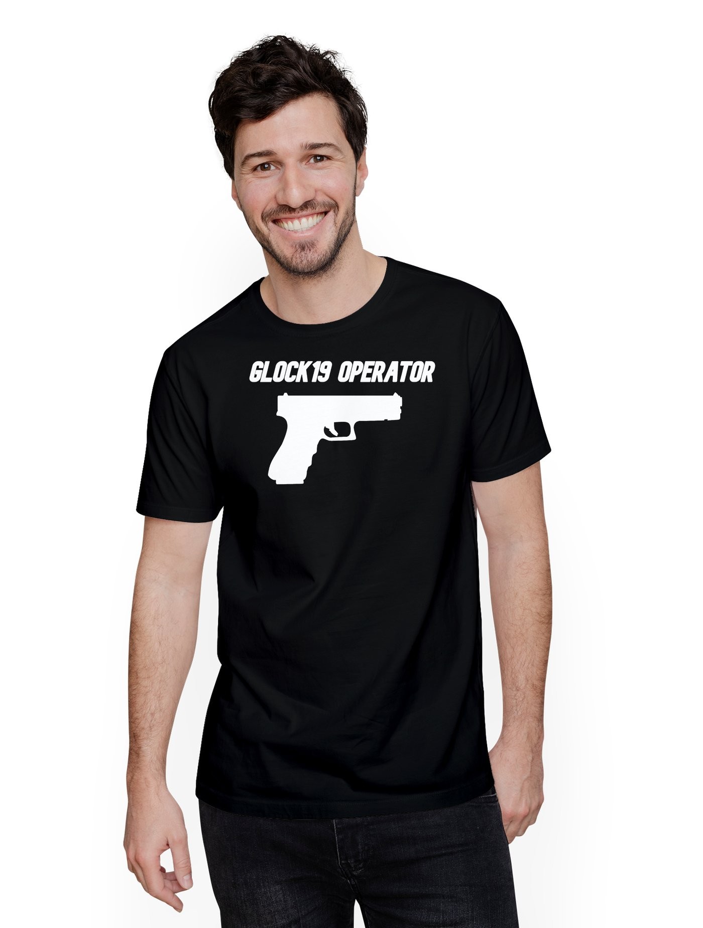 GLOCK19 OPERATOR SİYAH TSHİRT Ön