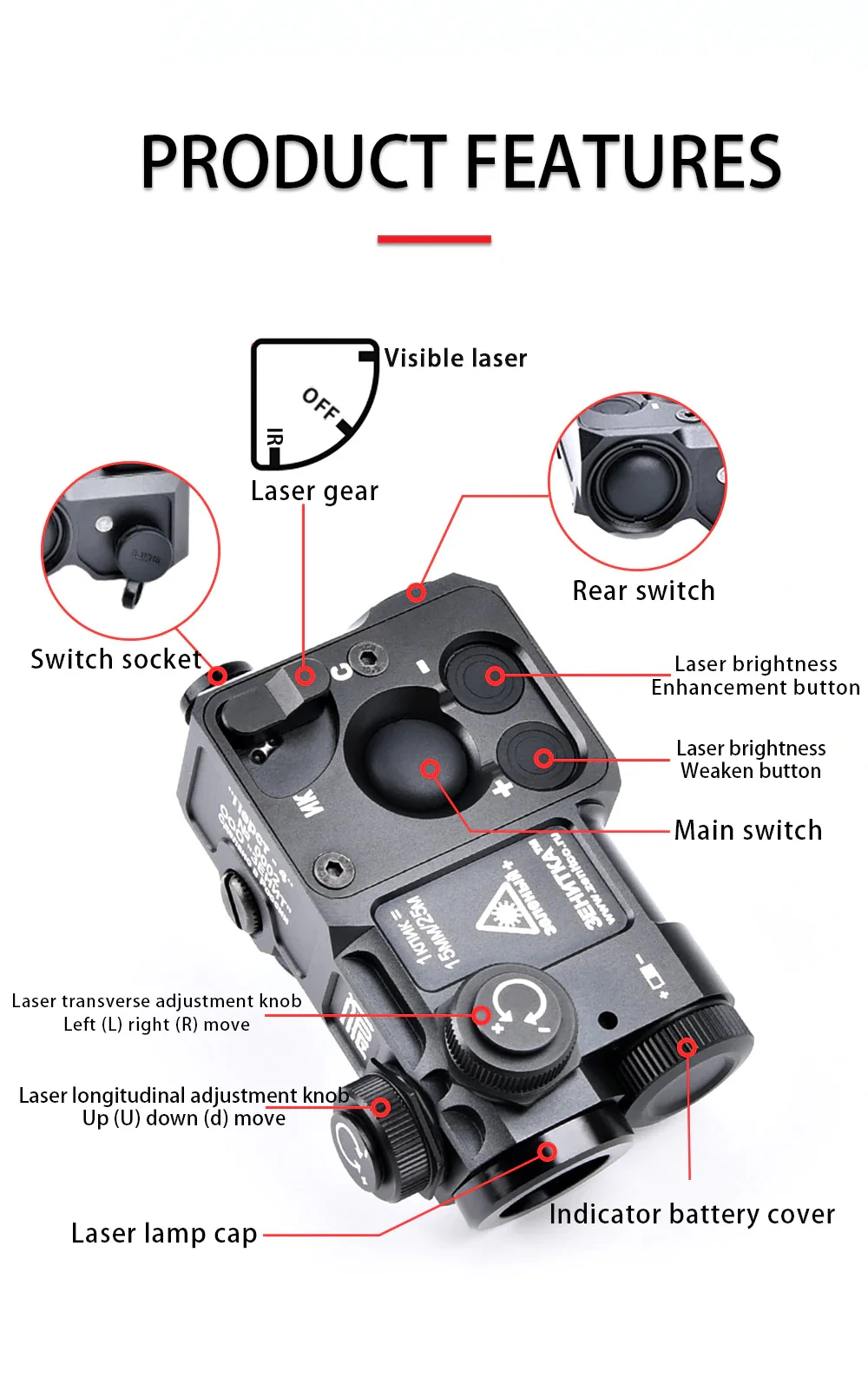 Perst-4 Combined Device Gen.3.0 (Visible & IR Laser) – OD Green / Haki (Alüminyum) Zenitco