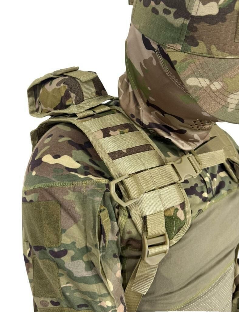 Single Sword Çeçen Yeleği Arkası Fileli Kod-1 MULTİCAM