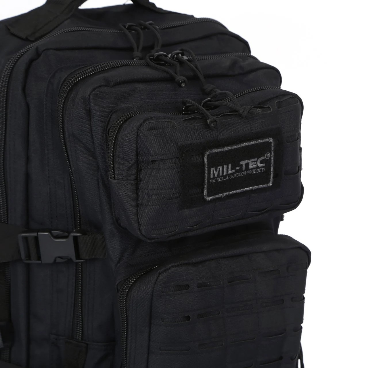 Mil-Tec Lazer Kesim Siyah Tactical Askeri 50 Litre Sırt Çantası