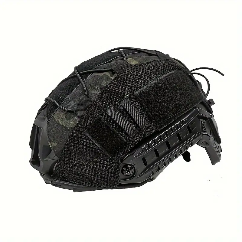 Kulaksız Kompozit Başlık Kılıfı - Kask Miğfer Kılıfı Black Multicam