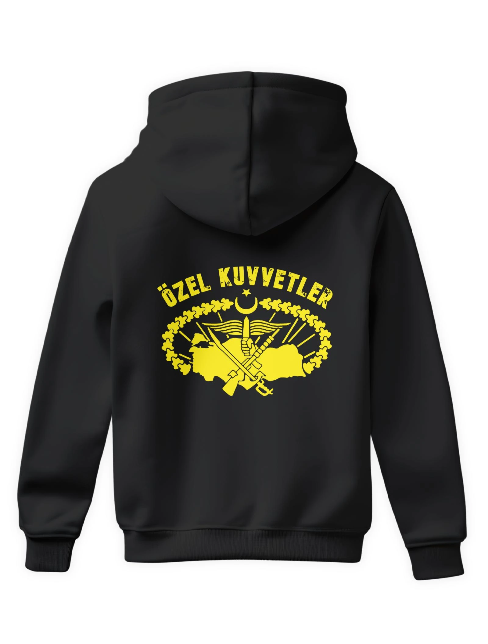 ÖZEL KUVVETLER ÖKK HOODİE SARI ÖN ARKA