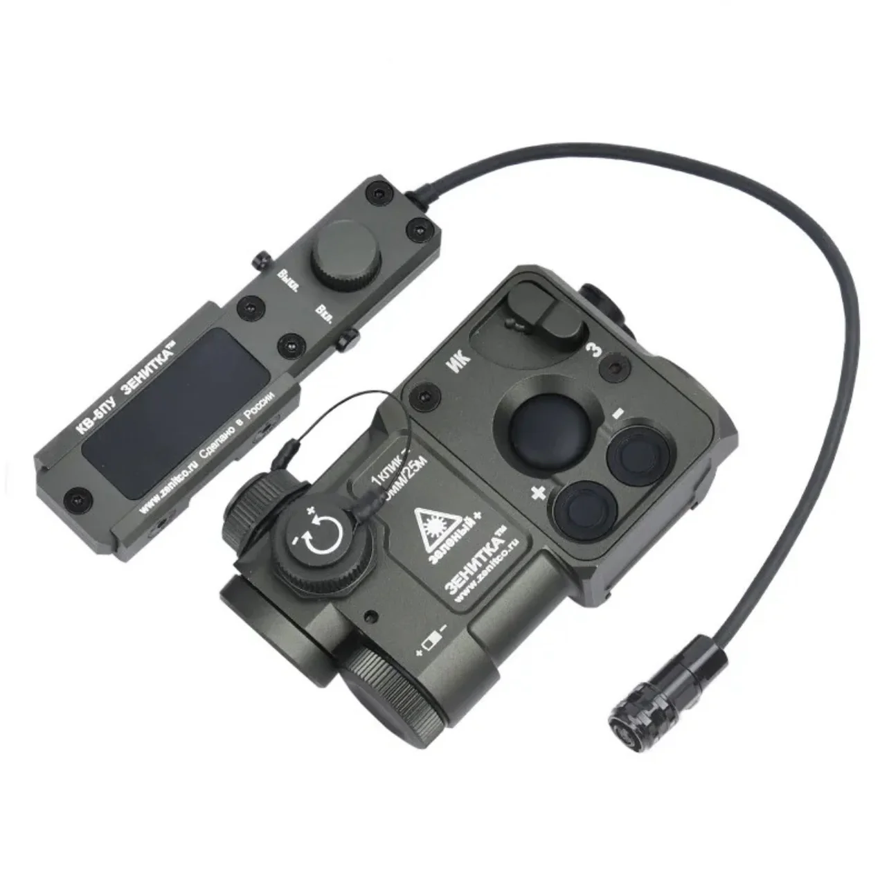 Perst-4 Combined Device Gen.3.0 (Visible & IR Laser) – OD Green / Haki (Alüminyum) Zenitco
