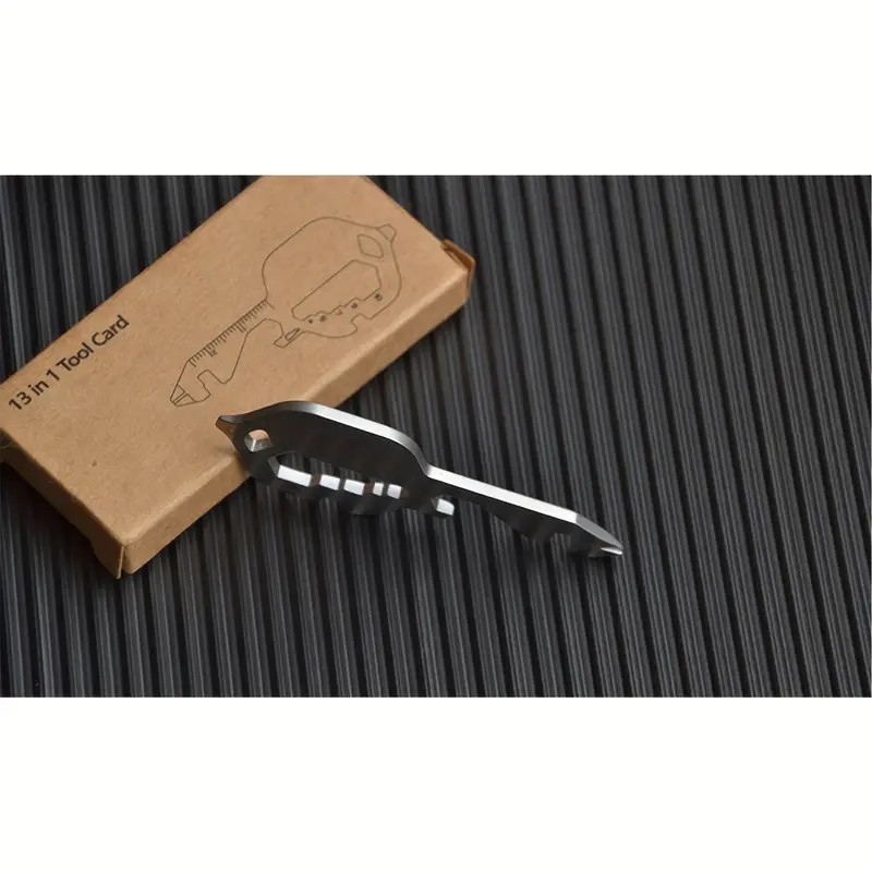 ALMIGHTY EAGLE 13'ü 1 Arada Mini Anahtarlık Çok Amaçlı Alet Multitool Siyah