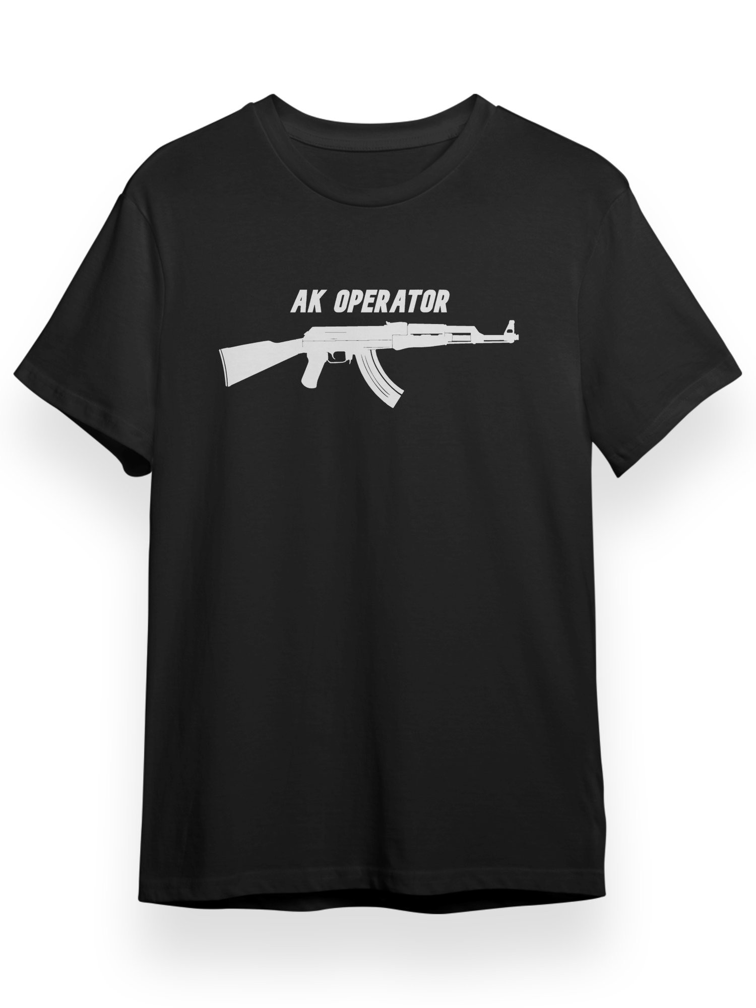 AK OPERATOR Beyaz Tshirt Ön