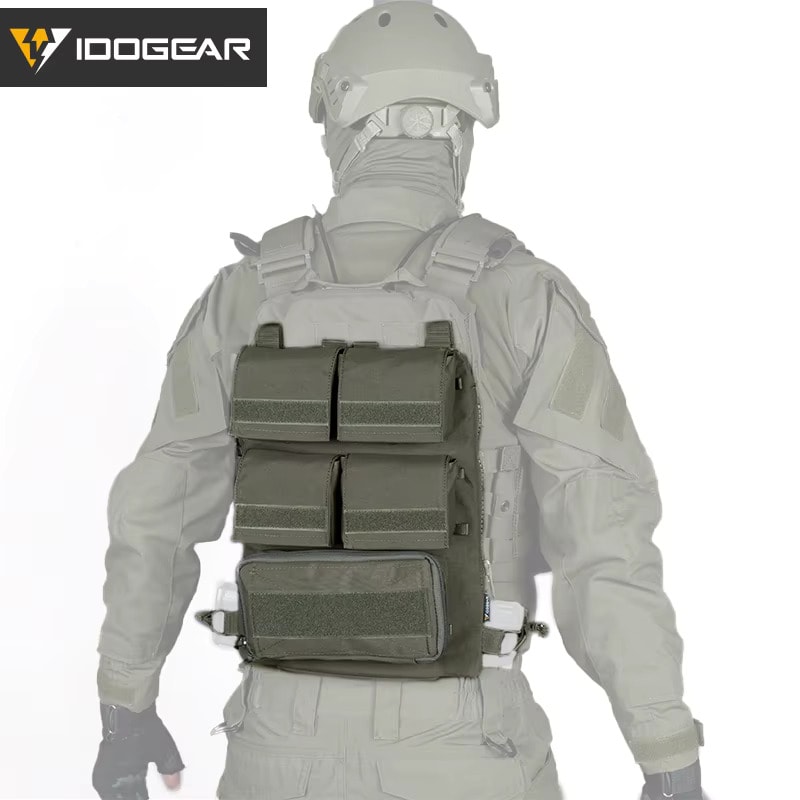 IDOGEAR Zip-On Panel Modüler Sırt Modülü – AVS / JPC 2.0 / CPC Uyumlu (3573) Tan Çöl