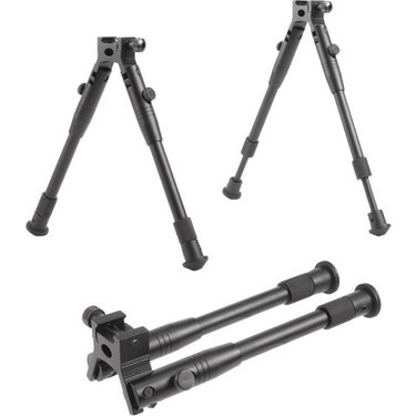 Siyah 22 mm Ray Uygun Çelik Tripod Çatal Ayak Bipod (Metal)