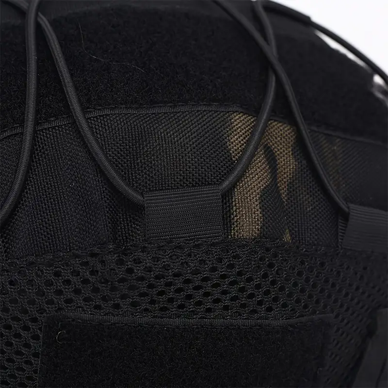 Kulaksız Kompozit Başlık Kılıfı - Kask Miğfer Kılıfı Black Multicam