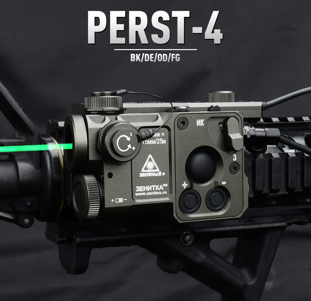 Perst-4 Combined Device Gen.3.0 (Visible & IR Laser) – OD Green / Haki (Alüminyum) Zenitco