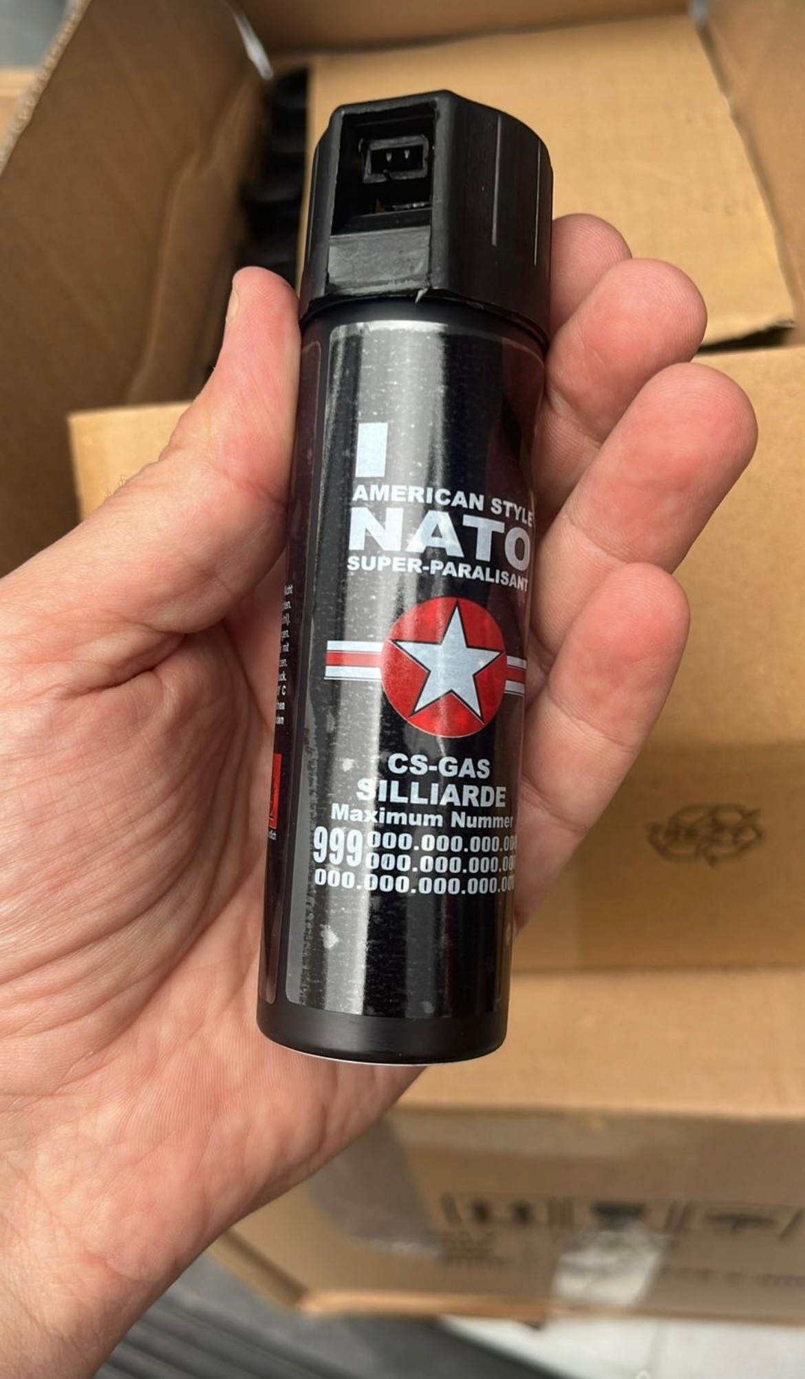 NATO Biber Gazı 50Ml Siyah Şişe