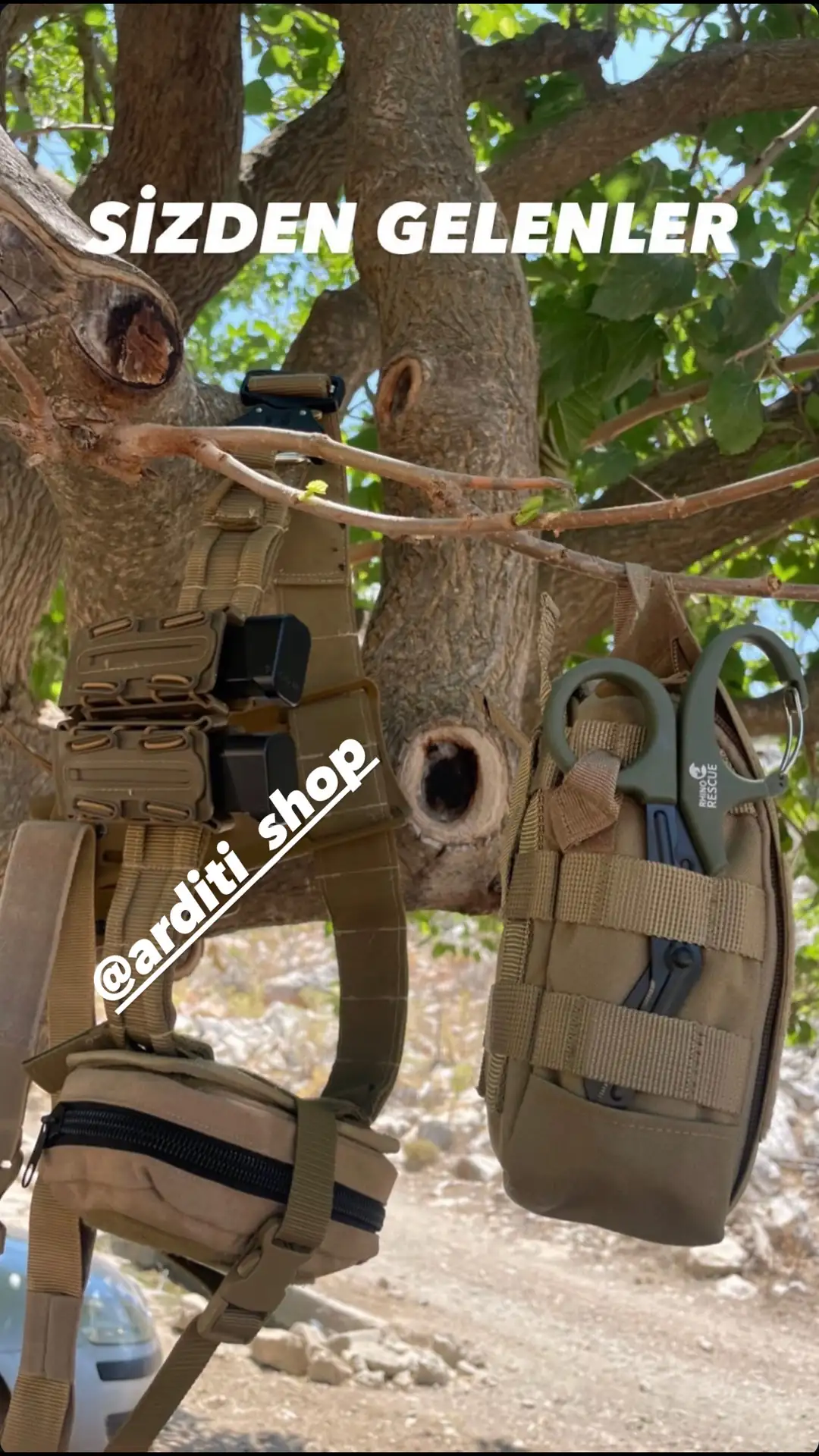 SAVAŞÇI GÖREV KEMERİ KOLON MOLLE D-HALKALI TOKA Tan
