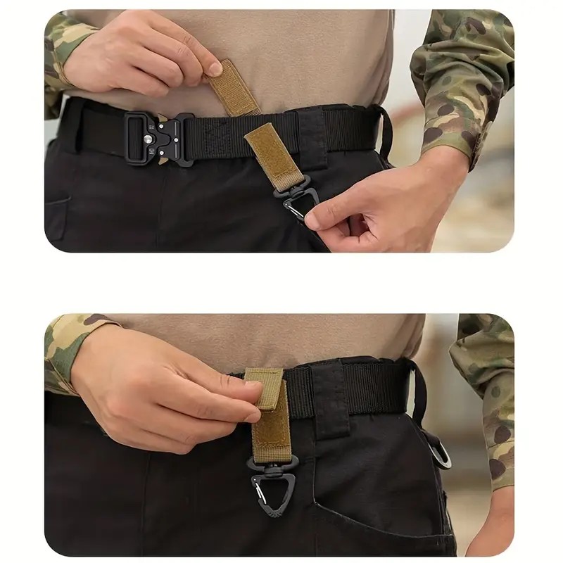  Tan Molle Taktik Alet Sırt Çantası Anahtarlık Açık Kanca Üçgen Sırt Çantası Toka Bel Çantası Raptiye