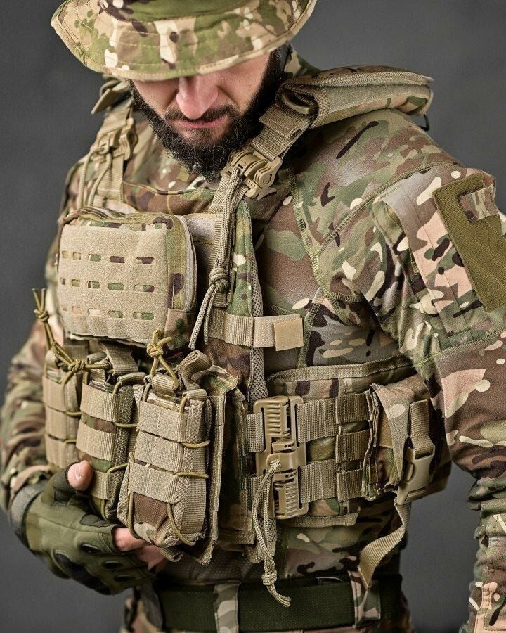 Pratik Hücum Yeleği MULTİCAM KAMUFLAJ