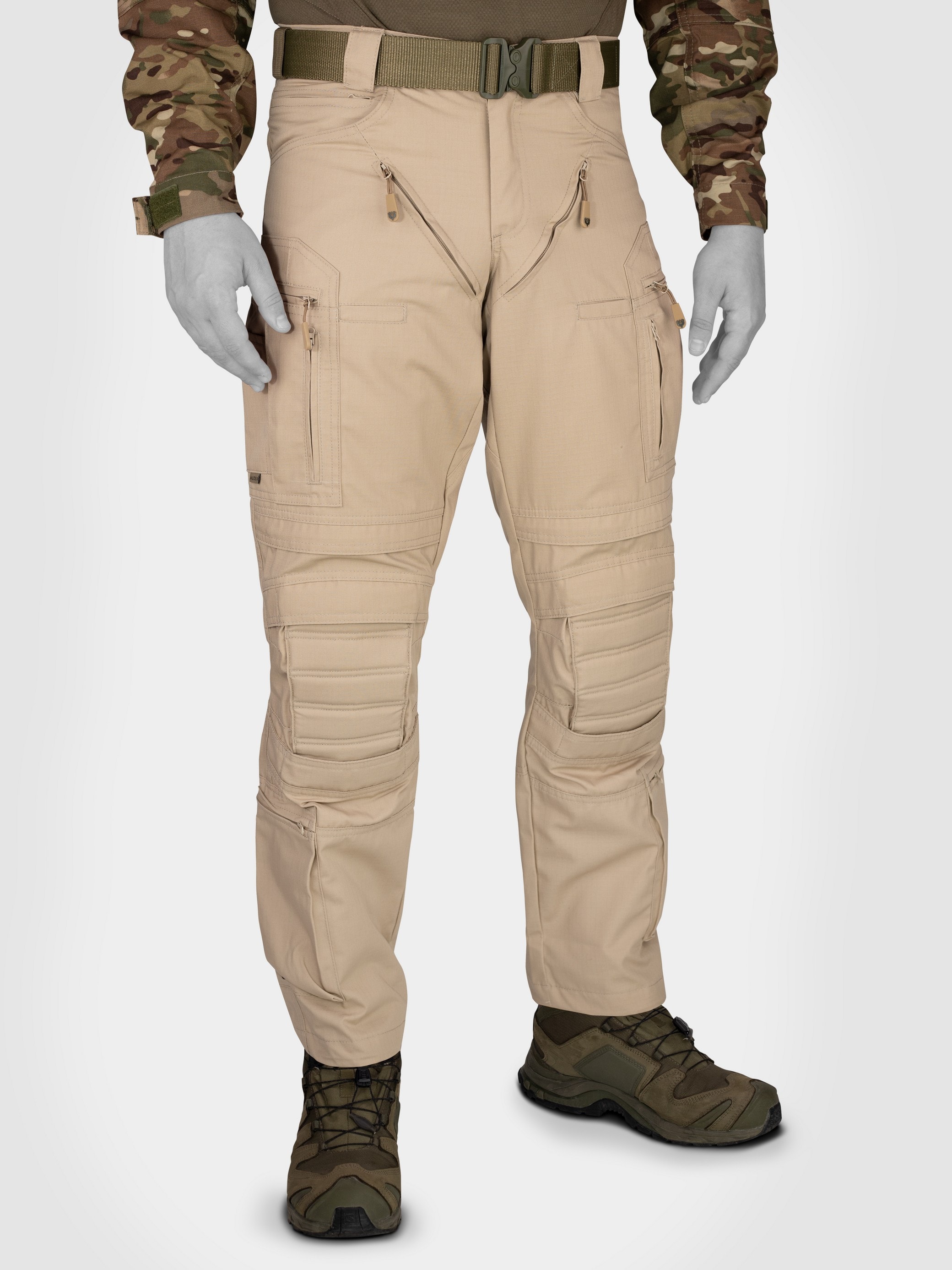 Mudeir Algan Muharebe Pantolonu Dizlikli 34 Boy - Bej