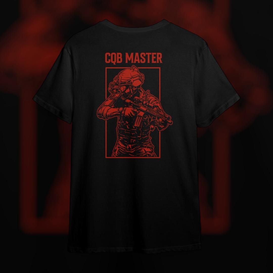 CQB MASTER KIRMIZI Tshirt - Siyah
