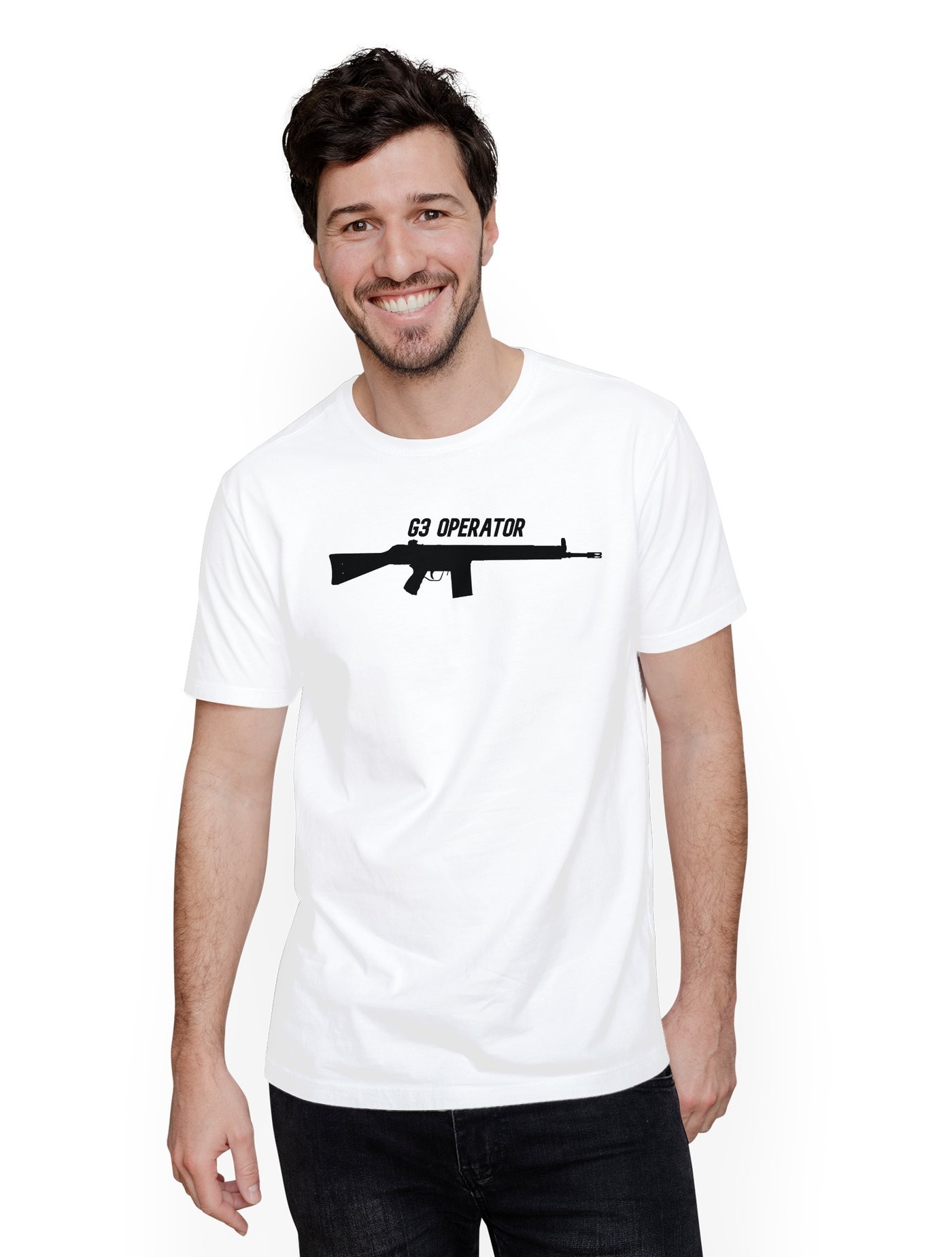 G3 OPERATOR BEYAZ Tshirt Ön