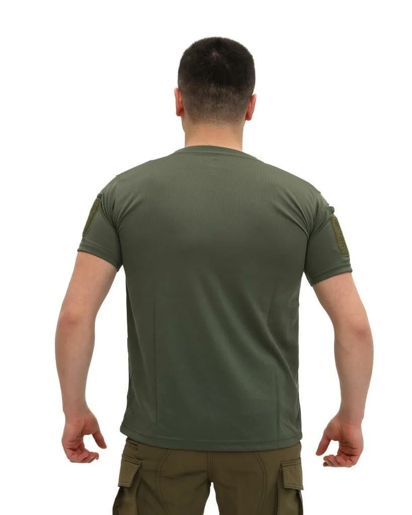 Single Sword Bisiklet Yaka Kısa Kol Taktik T-shirt Yazlık