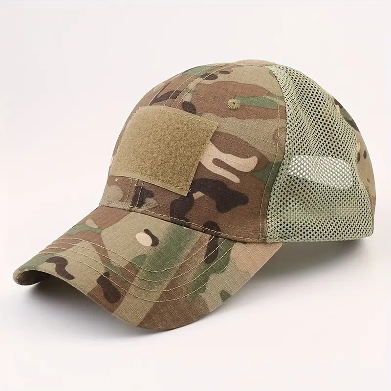Taktik Fileli Nefes Alabilir Outdoor Şapka – Ayarlanabilir & Hafif Tasarım - Multicam