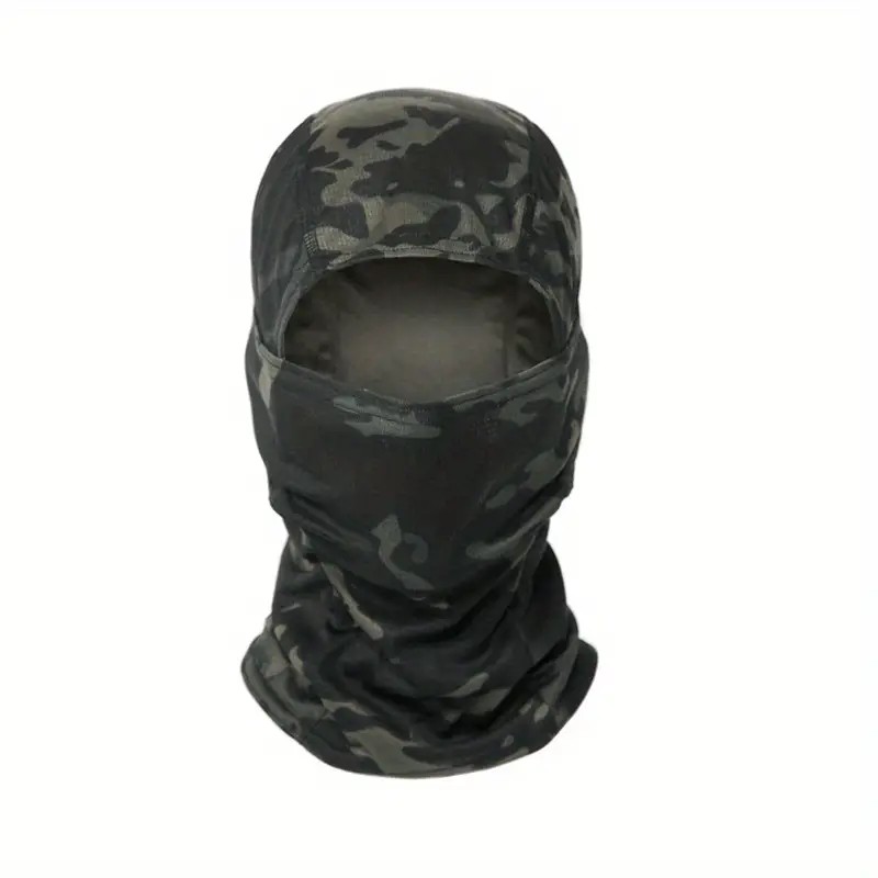 Su ve Rüzgar Geçirmez Balaclava Kar Maskesi BLACK MULTİCAM