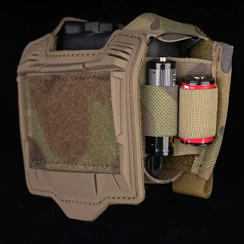 Taktik Kask Uyumlu PVS-31 Batarya Kutusu & Aksesuar Modülü Multicam Kamuflaj