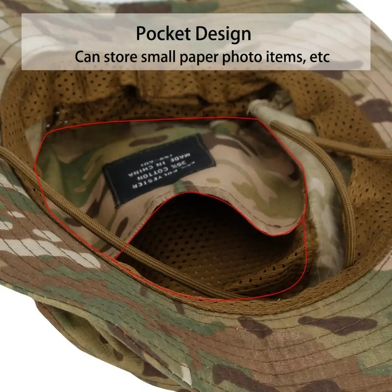 Flecktarn Kamuflaj Safari Jungle Şapka Yazlık