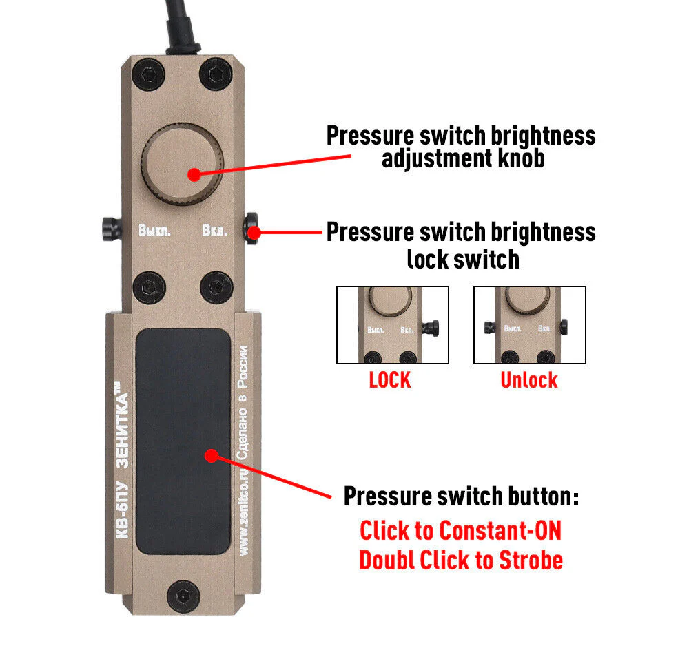 Perst-4 Combined Device Gen.3.0 (Visible & IR Laser) (Aluminum) - DE TAN Zenitco
