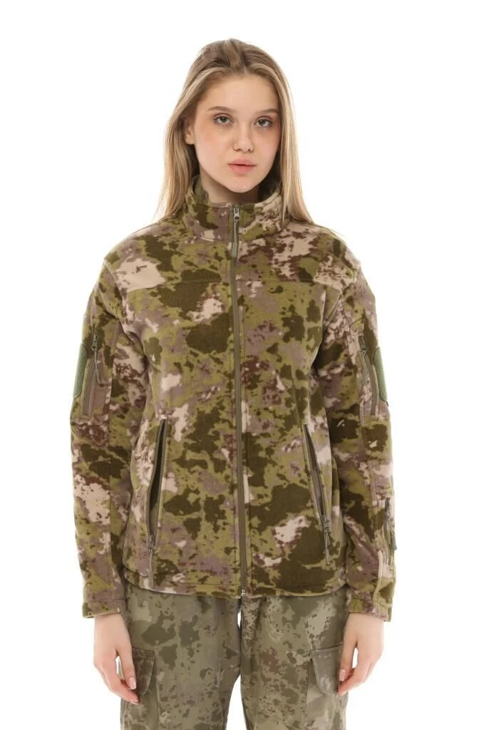 Single Sword Askeri ve Outdoor Erkek&Kadın Taktik Polar Mont-Hırka-Ceket - Yeni TSK Kamuflaj