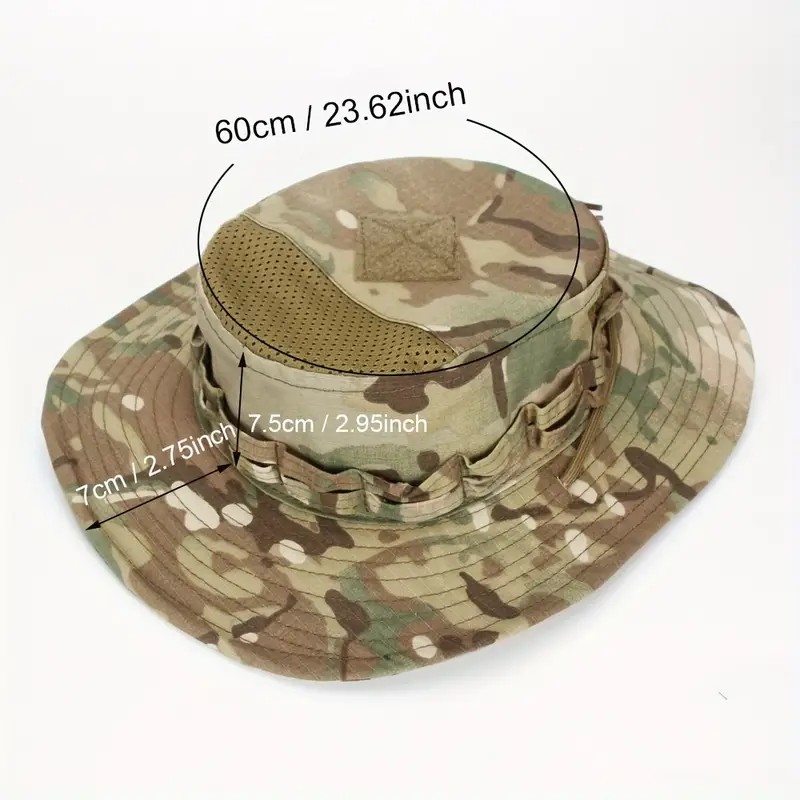 Yeni Taktik Kamuflaj Nefes Alabilir Güneş Koruyucu Kovboy Şapka – Dağcılık, Balıkçılık ve Outdoor Aktiviteler İçin Uygun Safari Jungle Multicam Kamuflaj