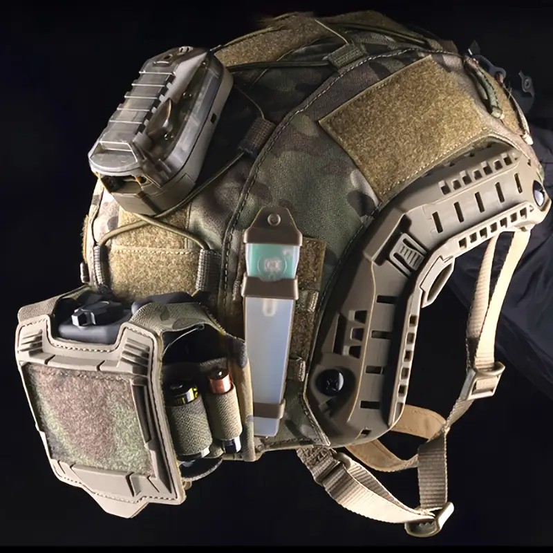 Taktik Kask Uyumlu PVS-31 Batarya Kutusu & Aksesuar Modülü Multicam Kamuflaj