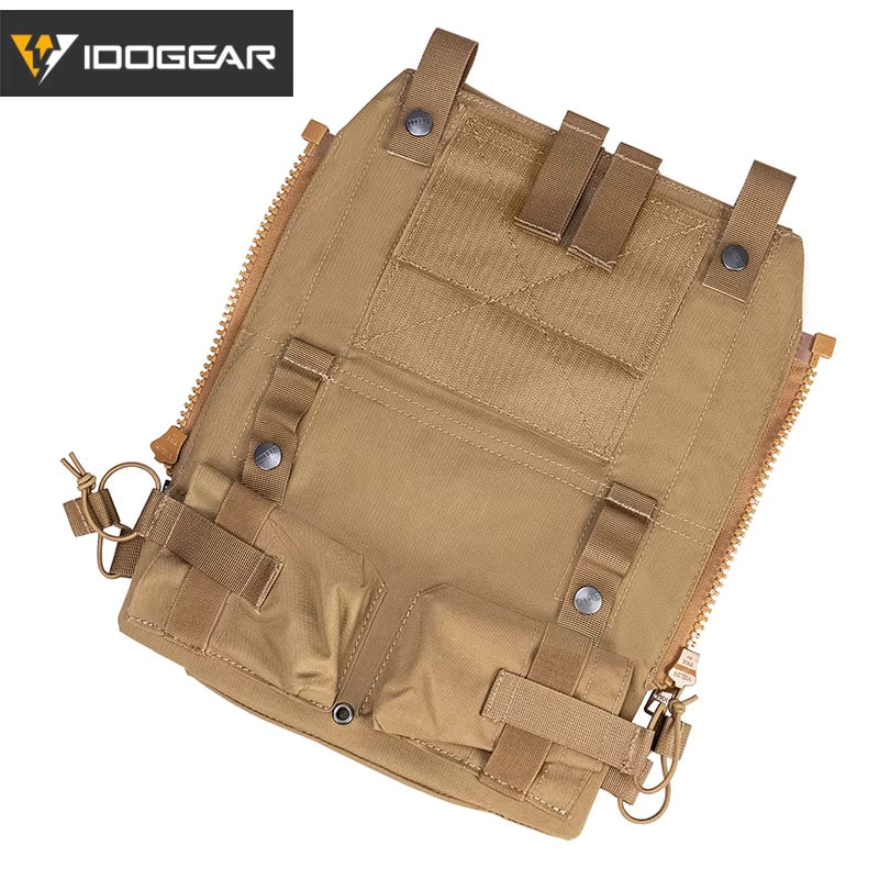 IDOGEAR Zip-On Panel Modüler Sırt Modülü – AVS / JPC 2.0 / CPC Uyumlu (3573) Tan Çöl