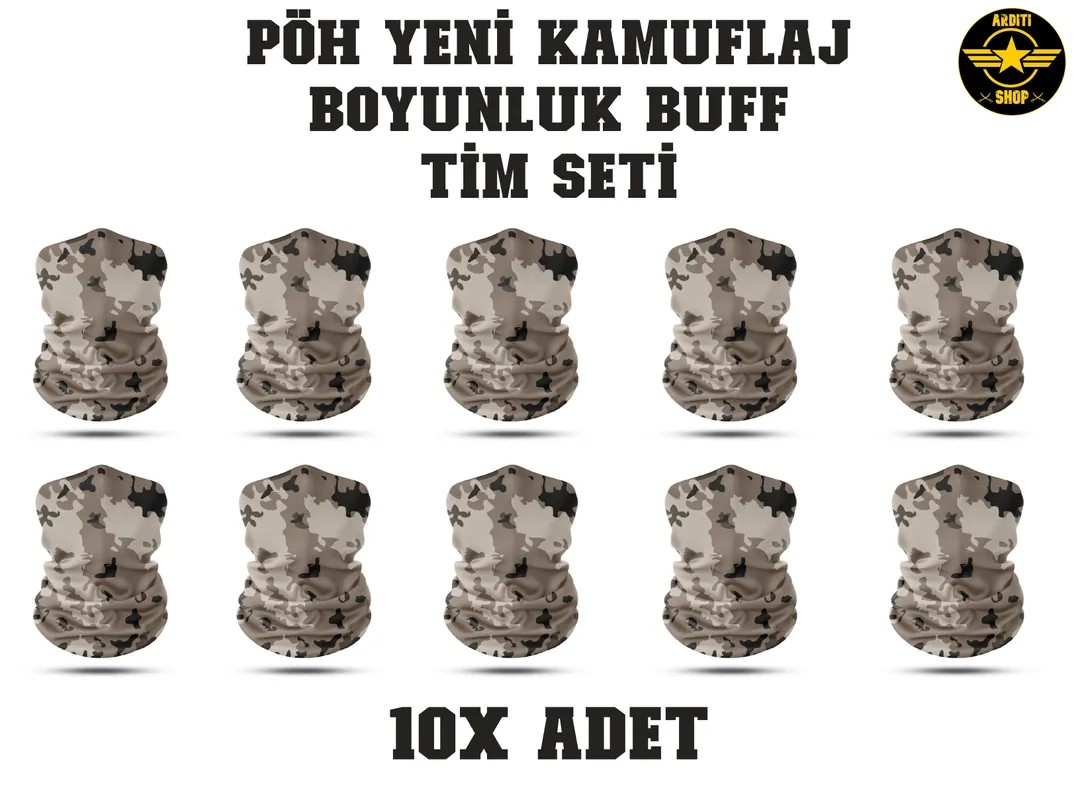 PÖH BUFF YENİ KAMUFLAJ 10X ADET