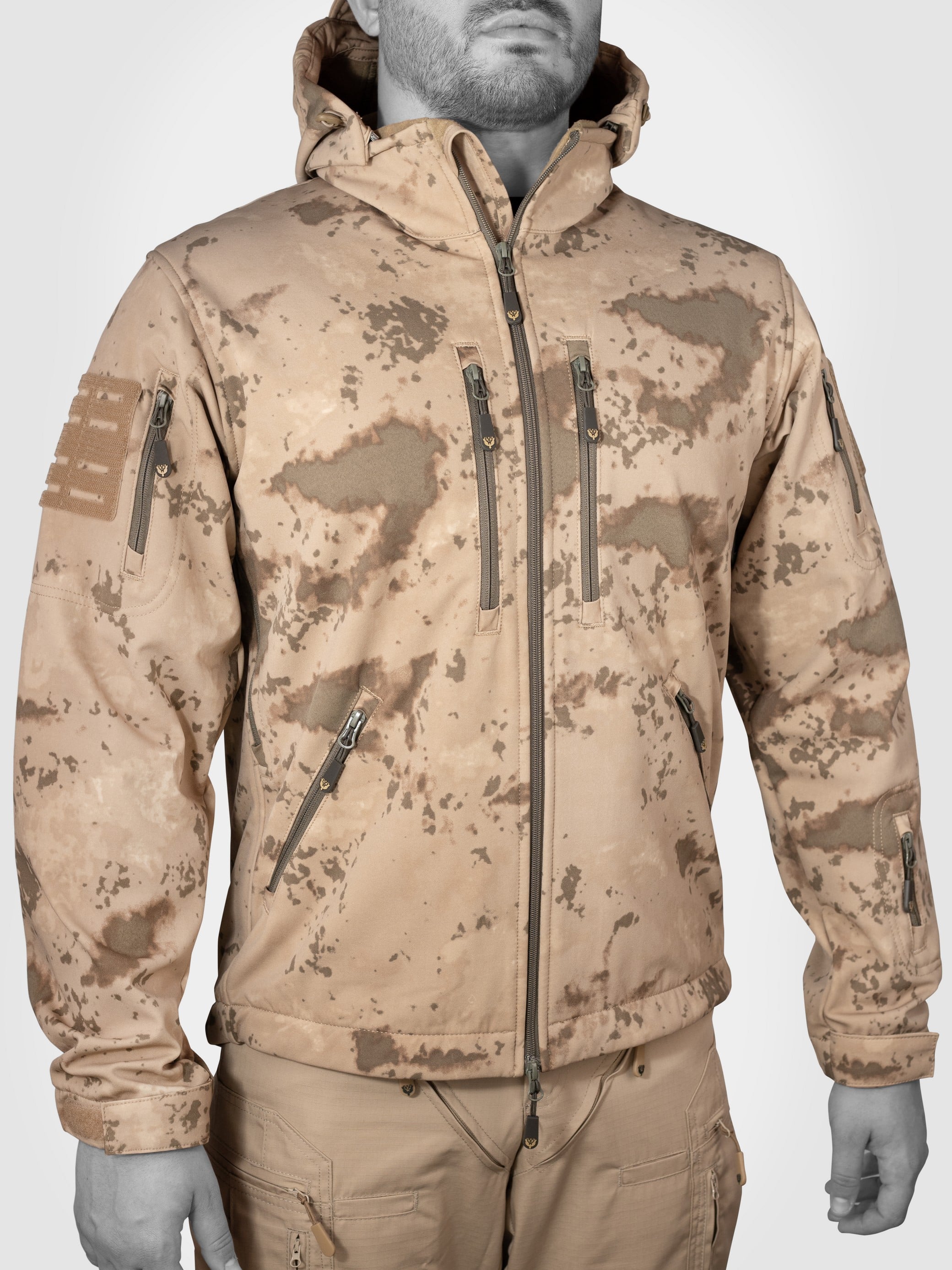 MUDEİR TAKTİK MONT SOFTSHELL BATUR - Jandarma Kamuflaj