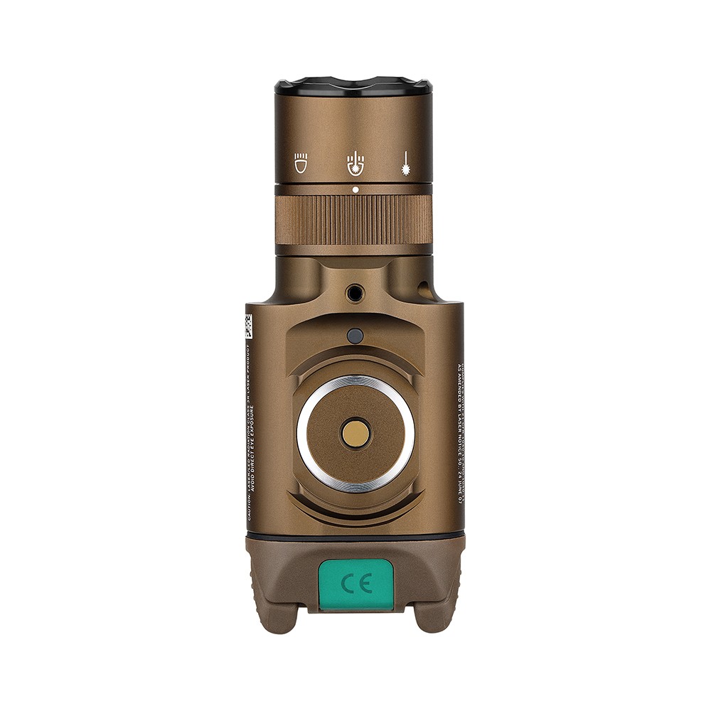Olight Baldr Pro R – Şarjlı Taktik Silah Üstü Işık ve Yeşil Lazer | 1350 Lümen Tan