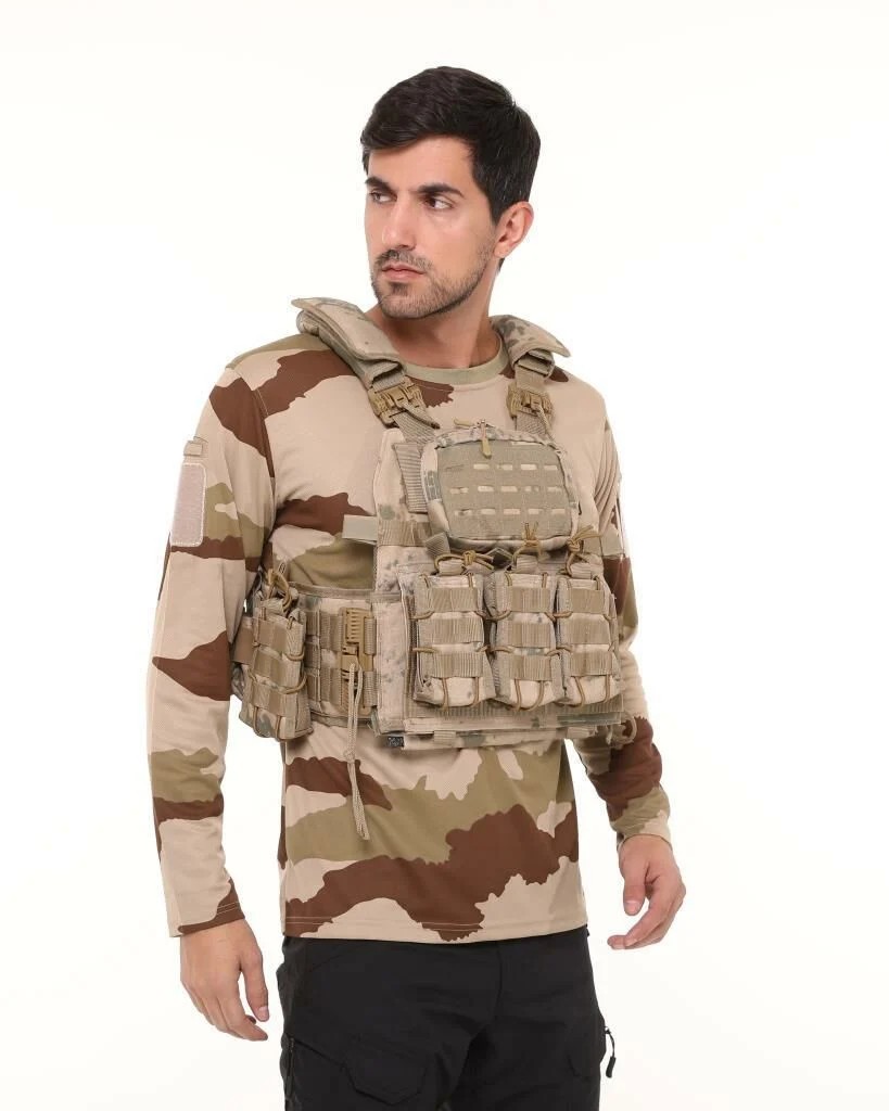 Pratik Plaka Taşıyıcı Hücum Yeleği Jandarma Kamuflaj
