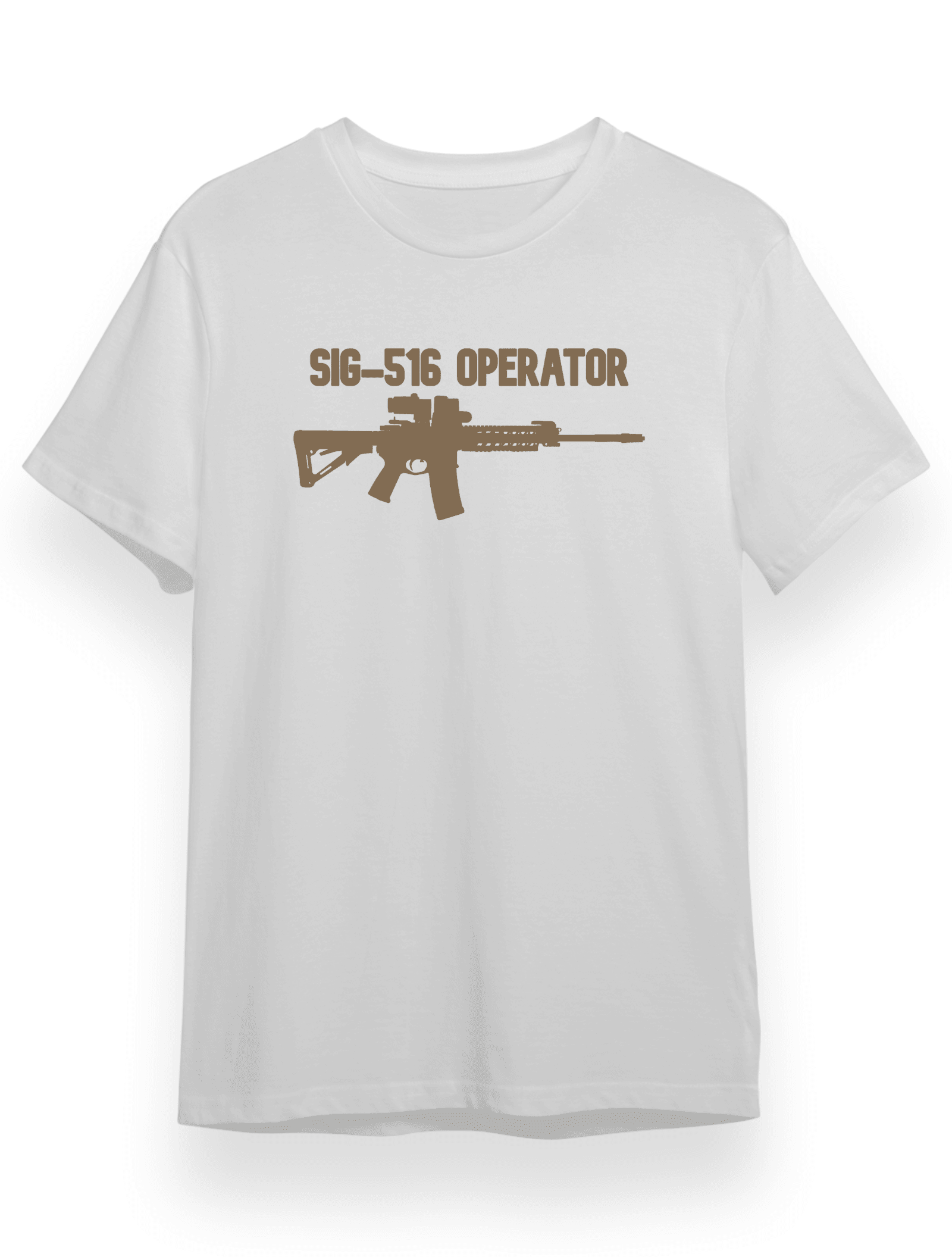 SİG516 OPERATOR TAN Tshirt Ön - Beyaz